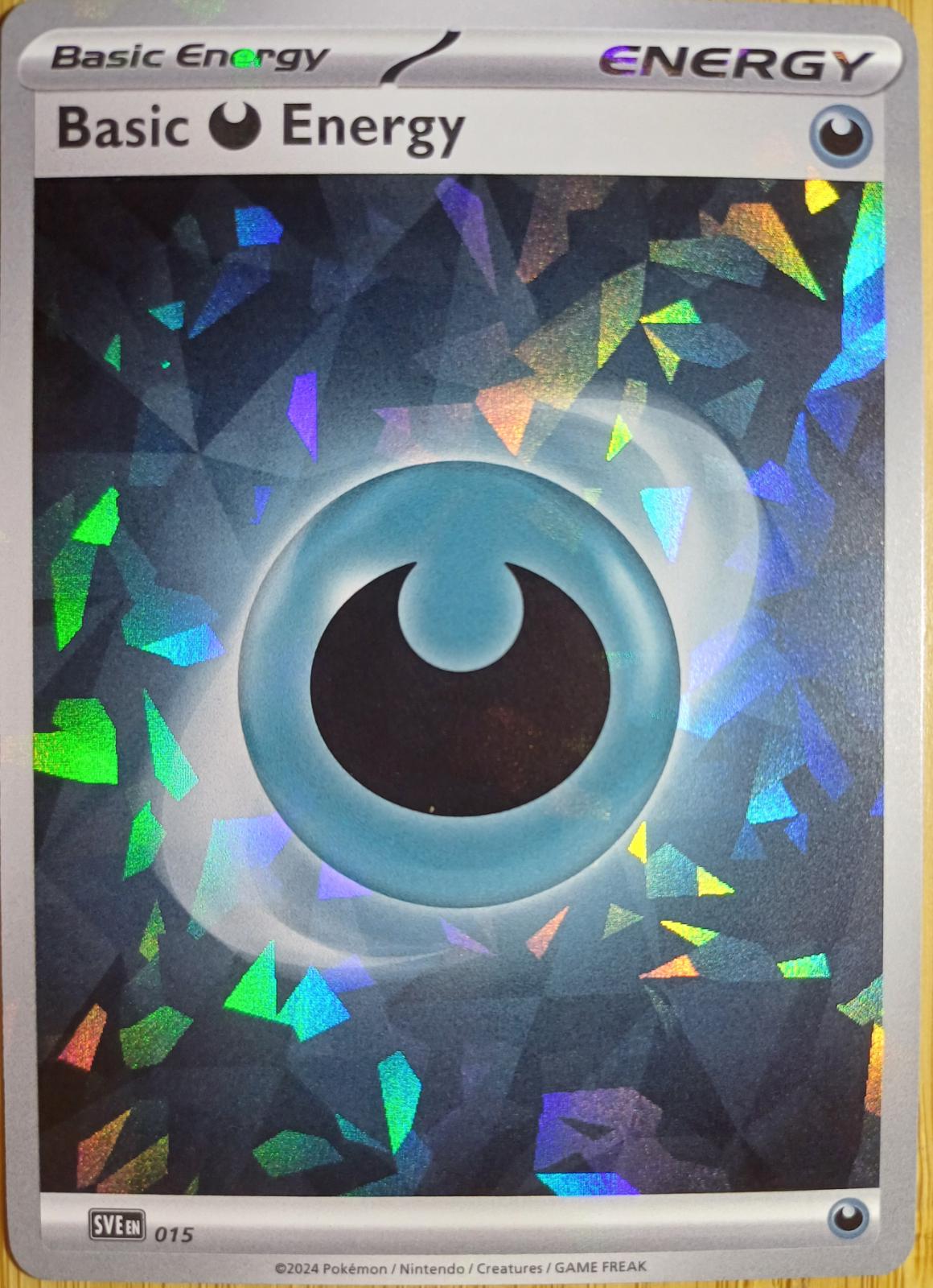 Scarlet & Violet Energy Basic Darkness Energy [Ice-Cracked] Pokémon card